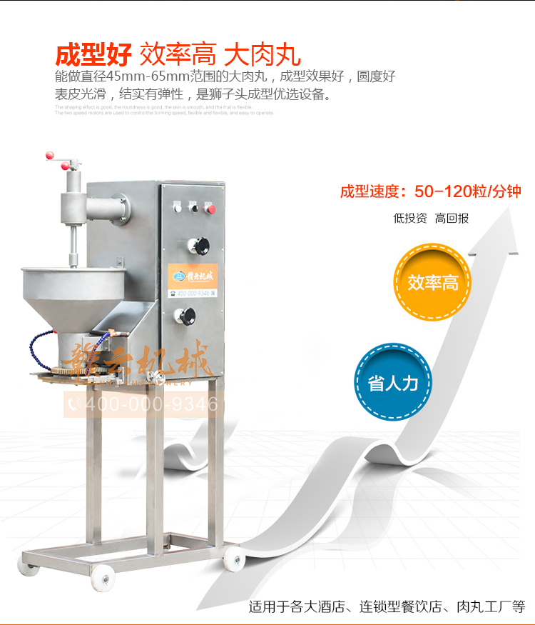 獅子頭丸子成型機，大丸子成型機